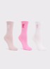 Sportsokken in 3-pack - Roze