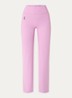 Studio high waist flared fit trainingslegging met logo - Roze