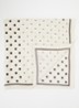 Arienna sjaal met stippenprint 65 x 65 cm - Gebroken wit