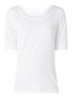 Daily basic T-shirt van katoen met ronde hals - Wit