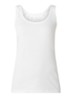 Daily tanktop van katoen met ronde hals - Ivoor