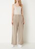 Daily tanktop van katoen met ronde hals - Beige