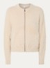 Dores grofgebreid vest met steekzakken - Beige