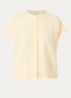 Fadell semi-transparante blouse met trekkoord - Lichtgeel