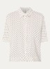 Farise blouse met stippenprint - Gebroken wit