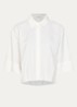 Fotori blouse met plooidetail en vleermuismouw - Wit
