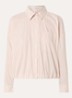 Fresa blouse met borstzak en streepprint  - Zand