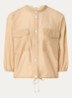 Funuk blouse in linnenblend met borstzakken - Camel