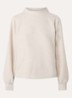 Grapina sweater met opstaande kraag - Ivoor