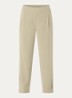 High waist loose fit pantalon met steekzakken - Beige