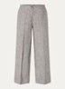 Maikito high waist flared fit pantalon van linnen - Grijsmele