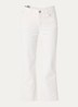 Minah Honest mid waist straight leg cropped jeans met steekzakken - Beige