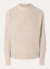 Posmic fijngebreide trui met lurex - Creme