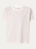 Sotel T-shirt met streepprint - Lichtroze