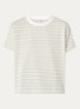 Sotel T-shirt met streepprint - Olijfgroen
