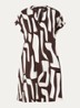 Wulana Dune mini tuniekjurk met print - Bruin