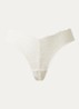 Bazilian tanga van kant - Gebroken wit