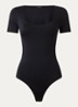Body met ronde hals - Zwart