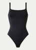 Stringbody met ronde hals - Zwart