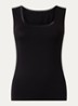 Tanktop in kasjmierblend - Zwart