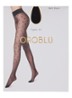 Veil Dots panty met stippenprint in 30 denier - Zwart