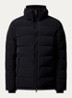 Puffer jack met afneembare capuchon - Zwart