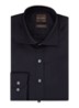 Slim fit strijkvrij overhemd met cut away kraag - Donkerblauw
