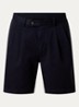 Tanker straight fit korte broek met steekzakken - Donkerblauw