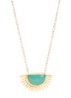 Sunrise Aqua Chalcedony ketting verguld - Groen