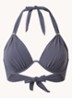 Fabia halter bikinitop met beugel - Antraciet