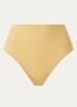 High waisted bikinislip - Okergeel