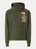 Pre Game hoodie met logo- en backprint - Bronsgroen