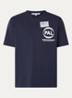 Pre Game T-shirt met logo- en backprint - Donkerblauw