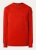 Braw fijngebreide pullover met logo - Rood
