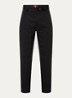 Bromo straight fit cargobroek met steekzakken - Zwart