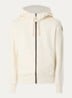 Charlie sweatvest met logoborduring - Creme