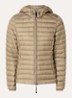 Genie puffer jack met donsvulling - Mosgroen
