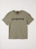 Iseo T-shirt met logoprint - Olijfgroen