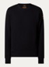 Keota sweater met ritszak en logo - Zwart