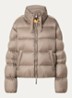 Killin pufferjack met donsvulling en logo - Grijs