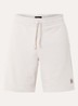 Loose fit korte broek met trekkoord en steekzakken - Beige