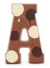 Chocoladeletter Melk gevlekt 190 gram - A t/m Z - A