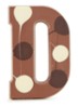 Chocoladeletter Melk gevlekt 190 gram - A t/m Z - D