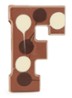 Chocoladeletter Melk gevlekt 190 gram - A t/m Z - F