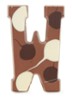 Chocoladeletter Melk gevlekt 190 gram - A t/m Z - W