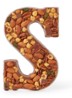 Chocoladeletter Melk met noten 185 gram - A t/m Z - S