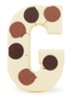 Chocoladeletter Wit gevlekt 190 gram - A t/m Z - G