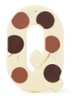 Chocoladeletter Wit gevlekt 190 gram - A t/m Z - Q