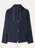 Balpino jack met capuchon en steekzakken - Donkerblauw