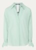 Blouse met V-hals - Lindegroen